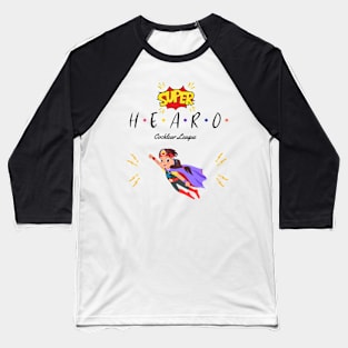 Super Hearo | Cochlear Implants | Deaf Baseball T-Shirt